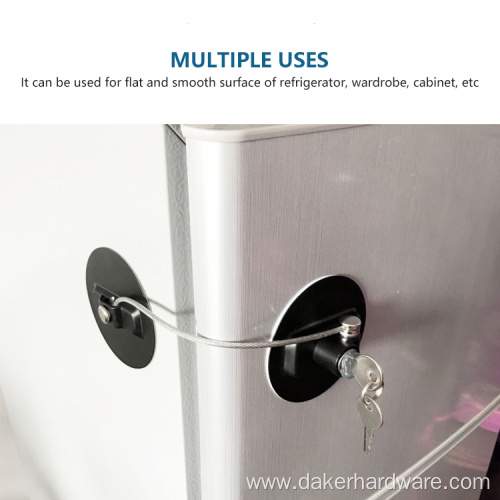 Protective meachnical pinch refrigerator lock